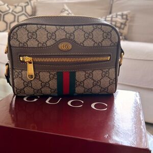 Gucci Beige and Brown Belt Bag